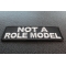 Not A Role Model Funny Patch | Embroidered Patches Not A Role Model Funny Patch diagonal view
