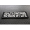 Reality Continues To Ruin My Life Patch | Embroidered Patches Reality Continues To Ruin My Life Funny Iron on Patch diagonal view