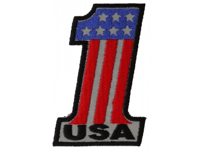 Reflective No 1 USA Patch | Embroidered Patches