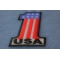 Reflective No 1 USA Patch | Embroidered Patches Reflective No 1 USA Patriotic Iron on Patch diagonal view