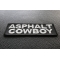 Asphalt Cowboy Biker Patch Asphalt Cowboy Patch diagonal view