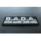 BADA Bikers Against Dumbasses Patch diagonal view