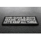 God Guns And Guts Made America Let's Keep All Three Patch | US Military Veteran Patches God Guns and Guts Made America Let's Keep All Three Patch diagonal view