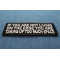 If You Are Not Living On The Edge You Are Taking Up Too Much Space Iron on Morale Patch diagonal view