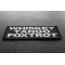 Whiskey Tango Foxtrot Funny Iron on Patch diagonal view