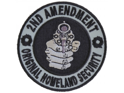 2nd Amendment Round Original Homeland Security Patch | Embroidered Patches