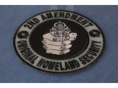 2nd Amendment Round Original Homeland Security Patch | Embroidered Patches