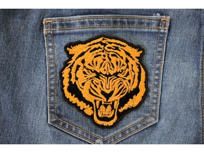 Small Orange Baron Tiger Patch | Embroidered Patches