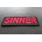 Sinner Patch | Embroidered Patches Sinner Patch diagonal view