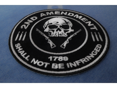2nd Amendment Skull 1789 Small Patch | US Military Veteran Patches