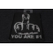 You Are No 1 Middle Finger Patch | Embroidered Patches You Are No 1 Middle Finger Patch diagonal view