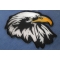 White Eagle Facing Right Patch | Embroidered Patches Eagle Patch facing Right diagonal view