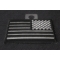 Reverse Black Reflective US Flag Patch | Embroidered Patches Reverse Black Reflective US Flag Patch diagonal view