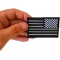 Reverse Black Reflective US Flag Patch | Embroidered Patches Reverse Black Reflective US Flag Patch shown on hand for size comparison
