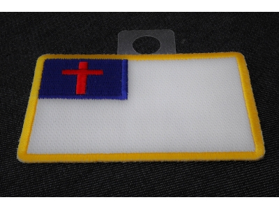 Christian Flag Small Patch | Embroidered Patches