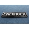 Enforcer Patch 3.5 Inch White Enforcer Patch diagonal view