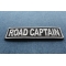 Road Captain Patch 3.5 Inch White | Embroidered Patches Road Captain Patch diagonal view
