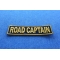 Road Captain Patch 3.5 Inch Yellow Road Captain Patch diagonal view