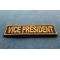 Vice President Patch 3.5 Inch Yellow Vice President Patch diagonal view