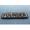 Founder Patch 3.5 Inch Reflective | Embroidered Patches Founder Patch diagonal view