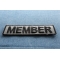Member Patch 3.5 Inch Reflective | Embroidered Patches Member Patch diagonal view