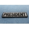 President Patch 3.5 Inch Reflective | Embroidered Patches President Patch diagonal view