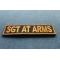 Sgt At Arms Patch 3.5 Inch Yellow Sgt At Arms Patch diagonal view