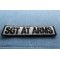 Sgt At Arms Patch 3.5 Inch Reflective | Embroidered Patches Sgt at Arms Patch diagonal view