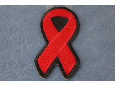Red Ribbon Aids Awareness Patch