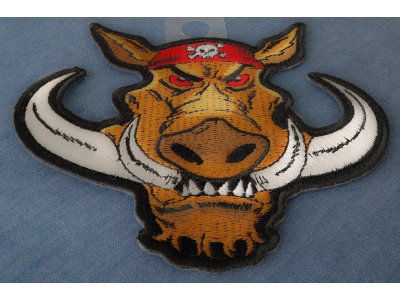 Biker Hog Patch Small Hawg | Embroidered Patches