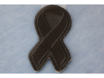 Black Awareness Ribbon Patch For Lost Soldiers