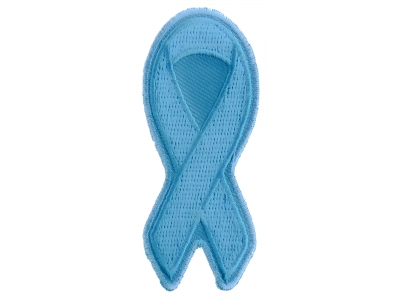 Blue Ribbon Patch For Awareness In Child Abuse And Bullying