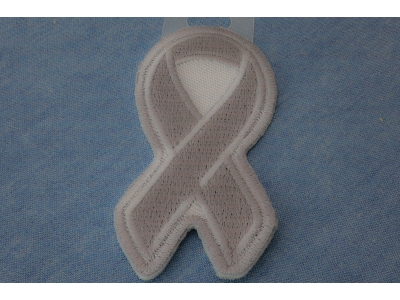 Gray Asthma and Brain Cancer Awareness Ribbon Patch