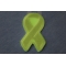 Green Ribbon Patch For Environmental Awareness diagonal view