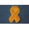 Orange Leukemia Awareness Ribbon Patch diagonal view