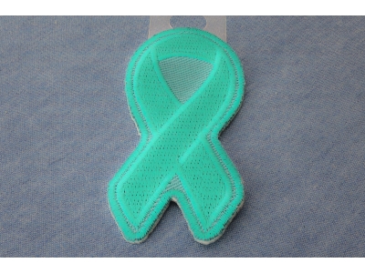 Teal PTSD Awareness Ribbon Patch