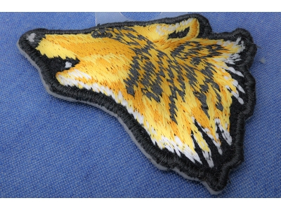 Mini Wolf Head Patch