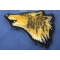 Mini Wolf Head Patch Mini Wolf Head Iron on Patch diagonal view