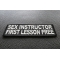 Sex Instructor First Lesson Free Patch diagonal view