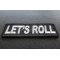 Let's Roll Iron on Fun Patch diagonal view