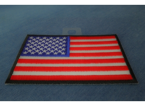 Us Flag Patch 4 Inch Black Border | Embroidered Patches