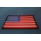 US Flag Patch 4 Inch Black Border diagonal view