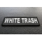 White Trash Patch | Embroidered Patches White Trash Patch diagonal view