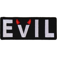 Evil Patch With Devil Horns | Embroidered Patches