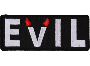 Evil Patch With Devil Horns | Embroidered Patches