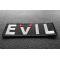Evil Patch With Devil Horns | Embroidered Patches Evil Patch With Devil Horns diagonal view