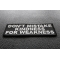 Don't Mistake Kindness For Weakness Patch | Embroidered Patches Don't Mistake Kindness For Weakness Patch diagonal view