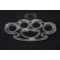 Brass Knuckles Patch | Embroidered Patches Brass Knuckles Iron on Novelty Patch diagonal view