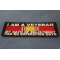 I Am A Veteran National Defense Ribbon Patch | US Military Veteran Patches I Am A Veteran My Oath Of Enlistment Has No Expiration Date Patch with National Defense Ribbon diagonal view