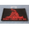 Don't Tread On Me Gadsden Flag Red Over Black Patch | US Military Veteran Patches Don't Tread On Me Gadsden Flag Red Over Black Patch diagonal view
